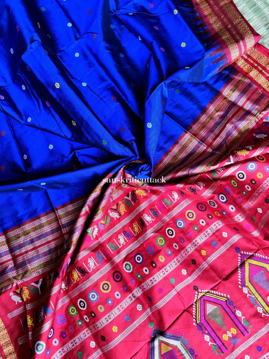 Shop Online Handwoven Ikat Silk Saree