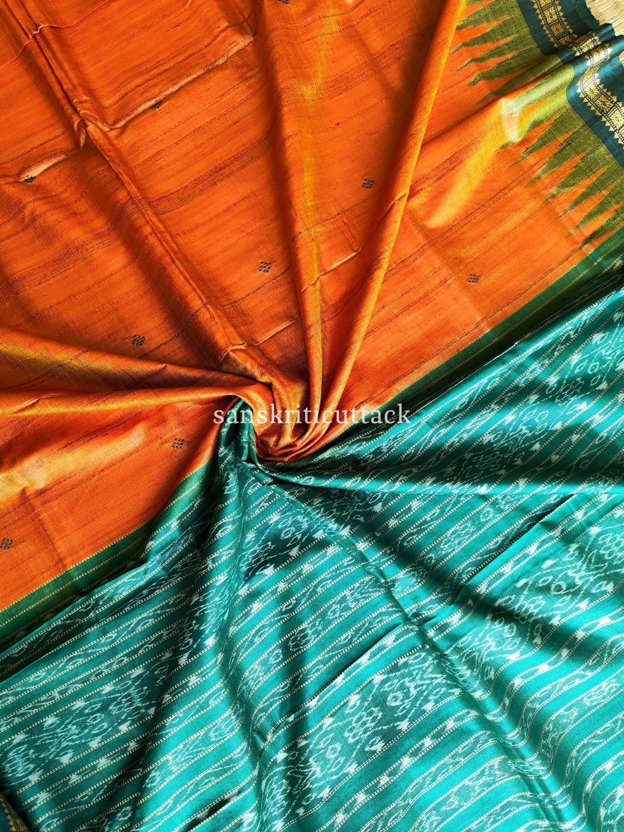 Tussar Ghicha Digital Printed Silk Saree | Linen World